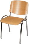 Iso wood crom váró szék, fa palásttal 