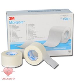   Orvosi ragasztószalag Papír alapú 3M Micropore. 2,5 cm x 9.14 m