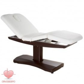 Elektromos masszázságy fa hatású lábbazattal (2238TB)