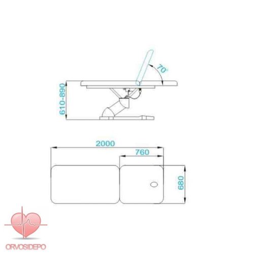 Elektromos masszázságy 2 motoros (1341)