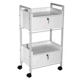 Műszertartó, zárható, 2 fiókos (A)