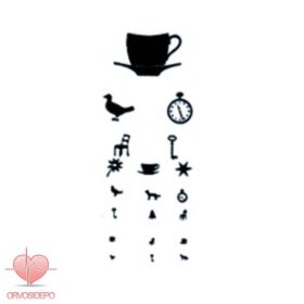 Látásvizsgáló papírmasé gyermekmintás 5 m.