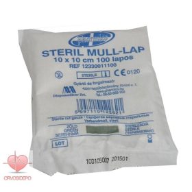 Mull lap 10x10 steril, vágott (100 lap)