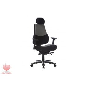 Control 24 Szék szürke-fekete szövetes