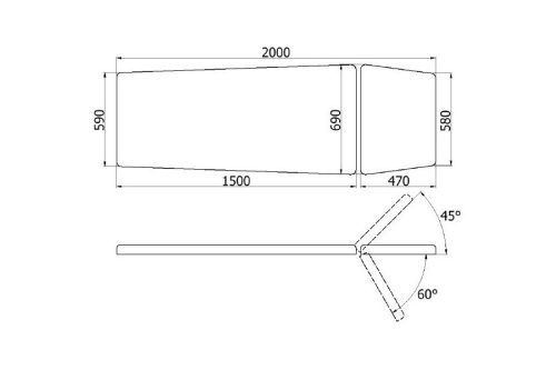 Állítható magasságú masszázságy 1