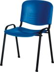 ISO Colorplast váró szék, fekete színterezett vázzal