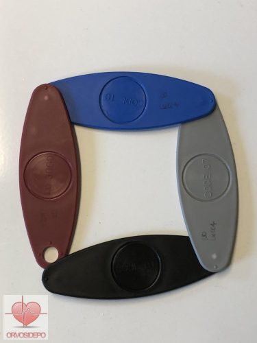 ISO Colorplast váró szék, fekete színterezett vázzal