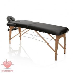 Master Wood fekete összecsukható masszázságy