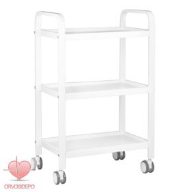 Műszertartó 3 polcos, fém, kerekekkel (6765)