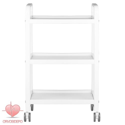 Műszertartó 3 polcos, fém, kerekekkel (6765)