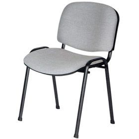 Iso easy néro várószék, szövet kárpittal