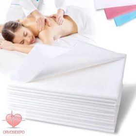 Lepedő textil nem szőtt 90 cm x 200 cm, zöld színben.