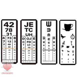 Látásvizsgáló tábla műanyag 5 m-es