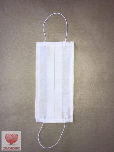 Többször használható szájmaszk, fehér színben, mosható, fertőtleníthető (5 db/csomag).