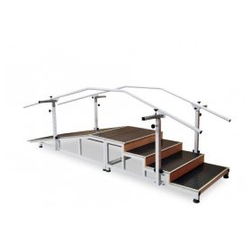   Rehabilitációs eszköz, járásjavításhoz lépcsővel és rámpával 