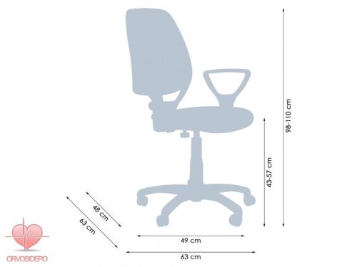 Iris Full forgószék , választható színű műbőrrel, karfa nélkül vagy karfával