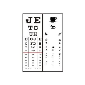 Előlap Visus D Látásvizsgáló táblához 