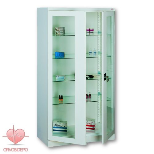 Gyógyszertároló szekrény, két ajtós (fém 103)