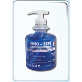   INNO-SEPT kézfertőtlenítő szappan Baktericid (MRSA), fungicid, virucid, tuberkulocid hatású. 500 ml.