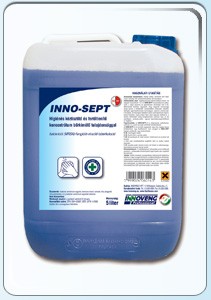 INNO-SEPT kézfertőtlenítő szappan Baktericid (MRSA), fungicid, virucid, tuberkulocid hatású. 500 ml.