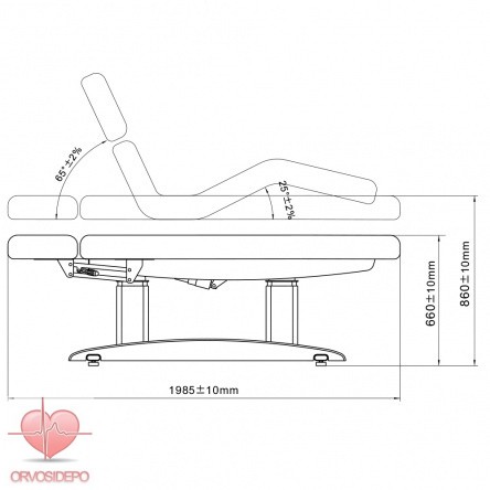 Luna Wellness multifunkciós elektromos masszázságy és kezelőágy (2259)
