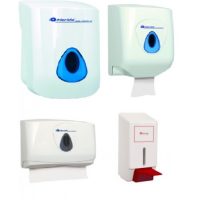 Fertőtlenítő- szappan és papírtörölköző adagolók, és állványok